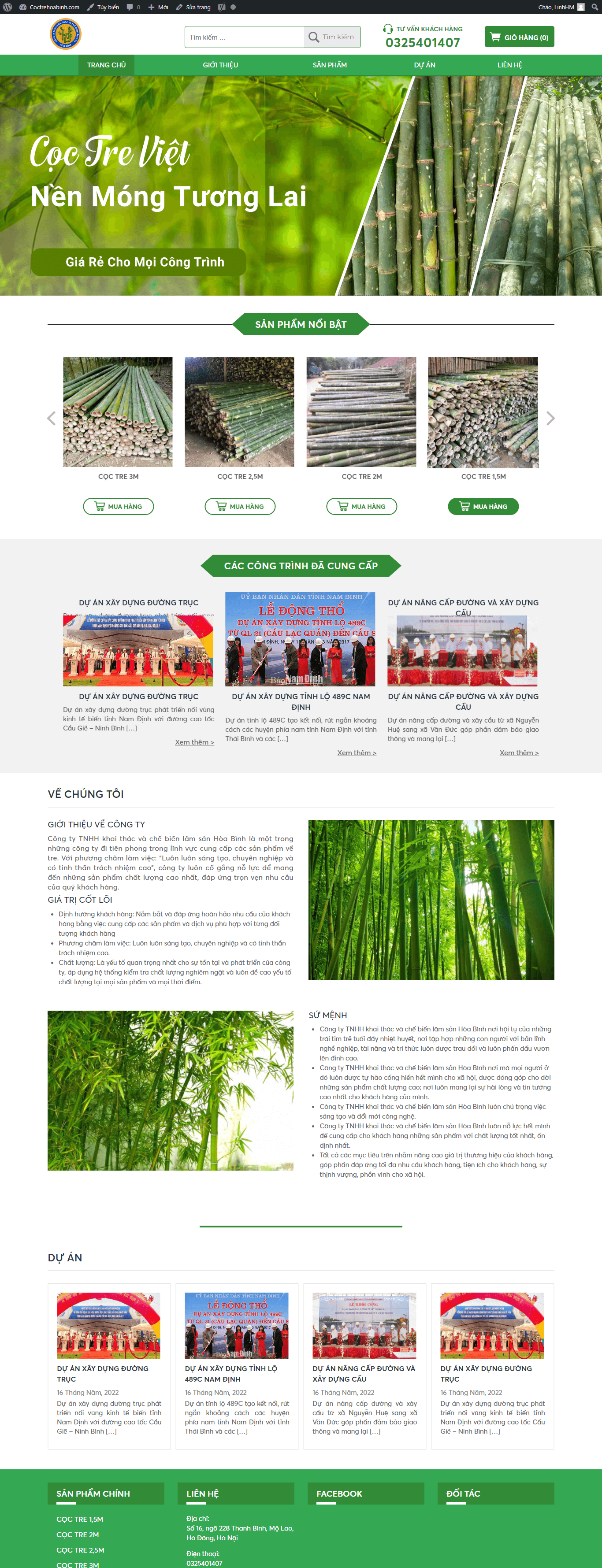 Mẫu thiết kế Website – Coctrehoabinh