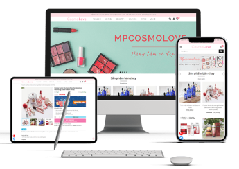 Thiết kế website bán mỹ phẩm CosmoLove