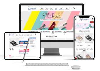 Thiết kế website bán giày, túi MShoes