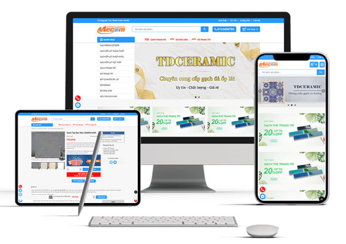 Thiết kế website vật liệu xây dựng WebVatLieu