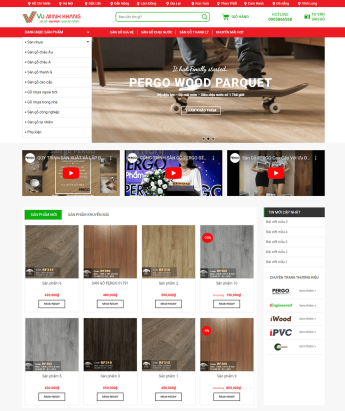 Thiết kế website Sàn gỗ chuẩn SEO, tối ưu trên di động