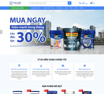 Thiết kế website ngành sơn – Dulux