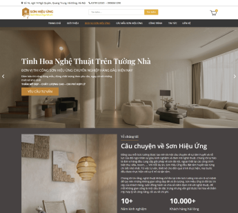 Thiết kế website thiết kế & thi công sơn hiệu ứng